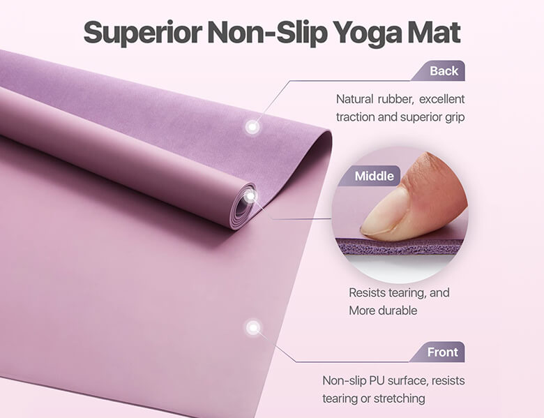 Pu yoga mat detail