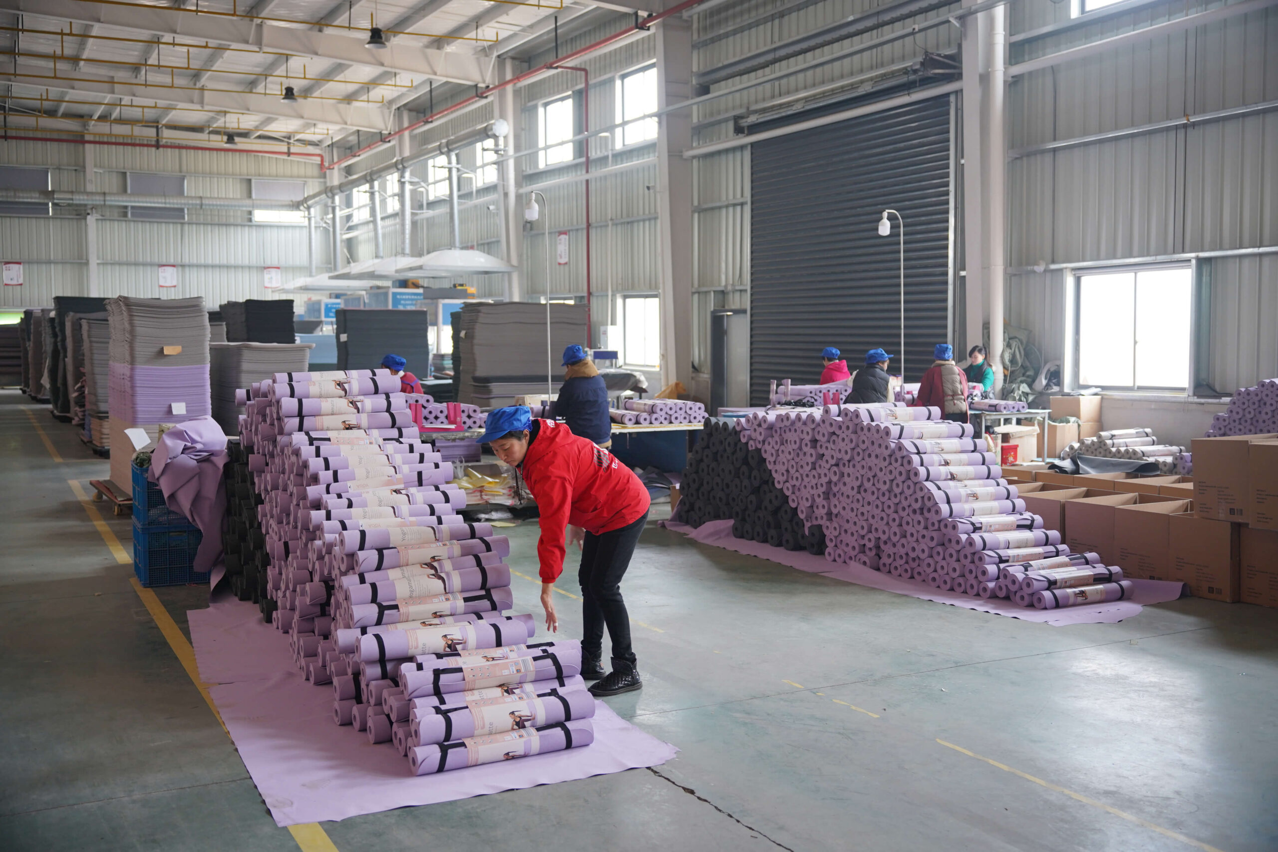 yoga mat factory picture